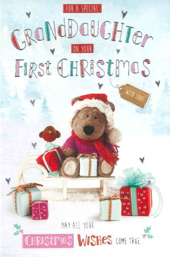 Picture of GRANDDAUGHTER 1ST CHRISTMAS CARD